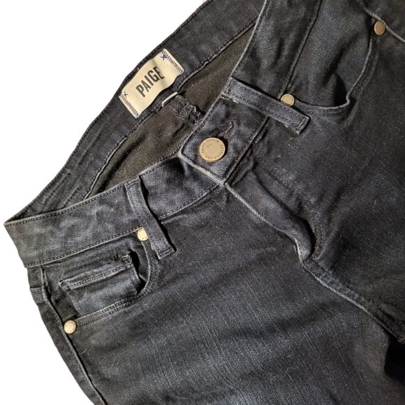 Paige Verdugo Ultra Skinny in a Stretchy Mid-rise Dark Wash sz 24 - Picture 4 of 5